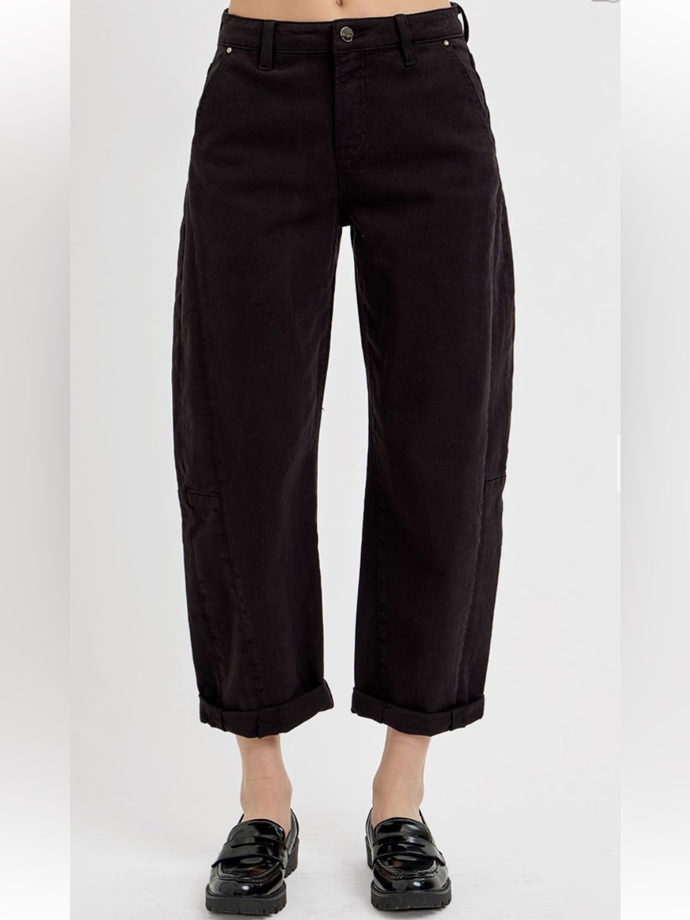 323 RISEN HIGH RISE RELAXED BARREL CUFFED PANTS